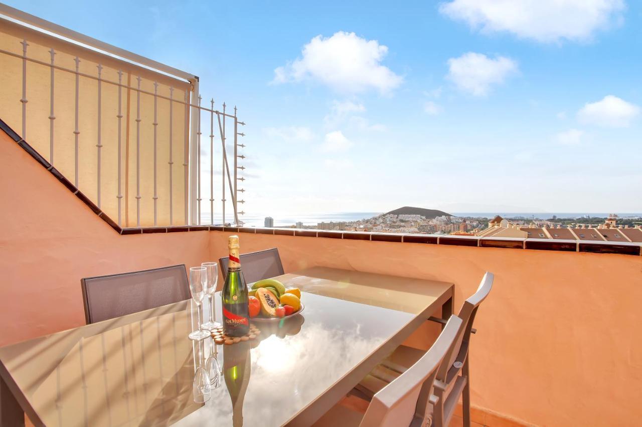 Top Floor, Sea View, Huge Terrace, Heated Pool, Garage Los Cristianos  Dış mekan fotoğraf